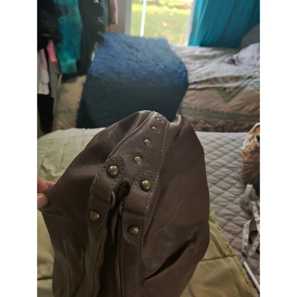 Vtg Juicy Couture Hobo Purse Brown Goatskin Leather - Picture 3 of 16